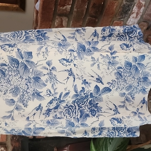 Reformation Pompadour Blue White Floral Mini Dress Cottagecore French Girl - Picture 4 of 11